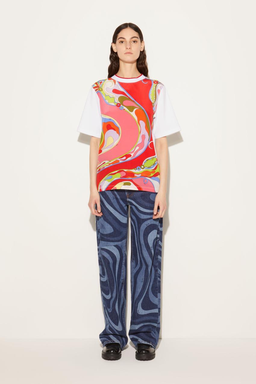 PUCCI Orchidee-Print T-Shirt | Women T-Shirts And Sweatshirts
