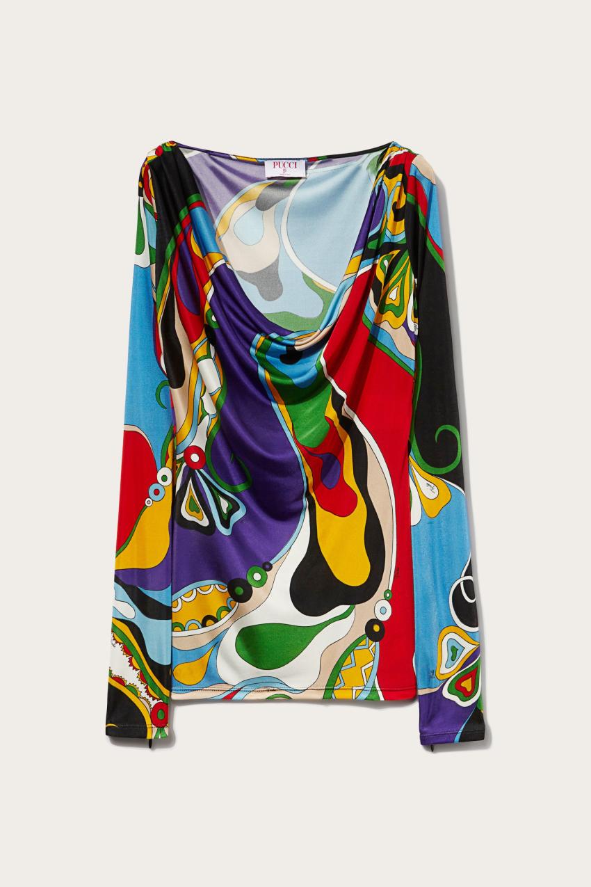 PUCCI Orchidee-Print Top | Women Tops And Shirts