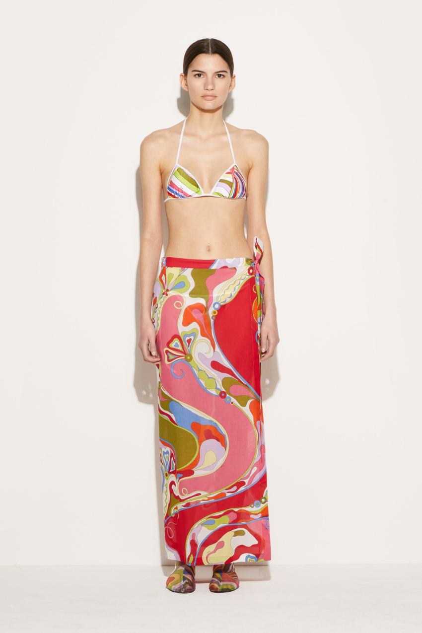 PUCCI Orchidee-Print Wrap Skirt | Women Sarong