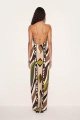 PUCCI Pesci-Print Halterneck Long Dress | Women Dresses