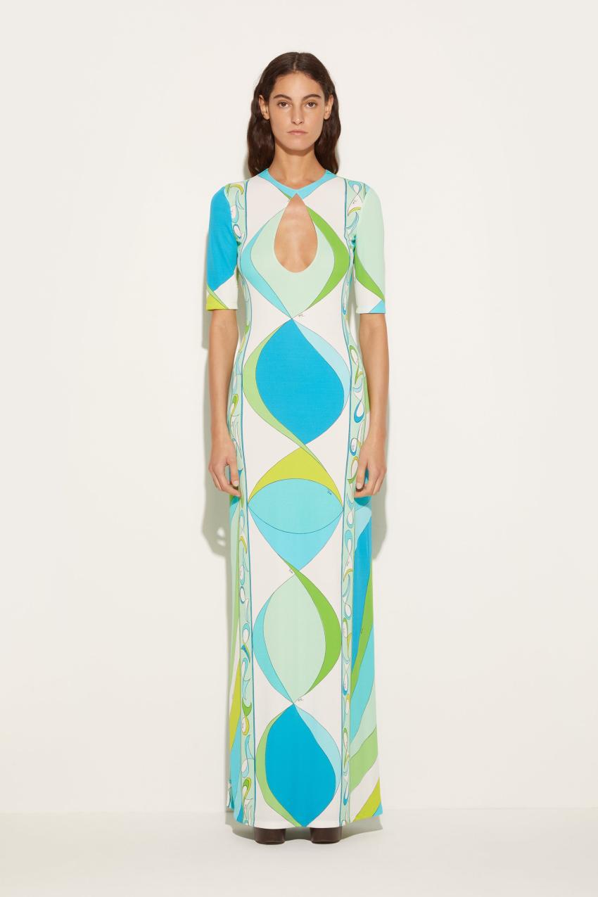 PUCCI Pesci-Print Long Dress | Women Dresses
