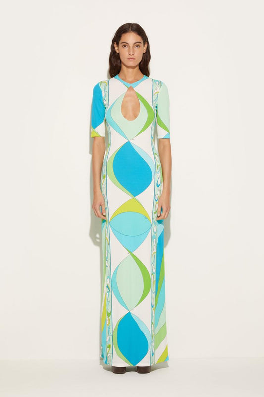 PUCCI Pesci-Print Long Dress | Women Dresses