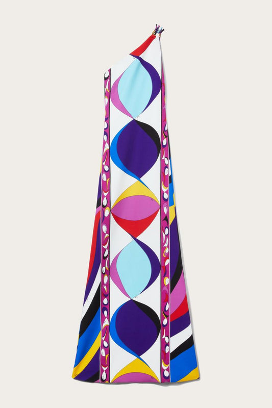 PUCCI Pesci-Print One-Shoulder Dress | Women Dresses