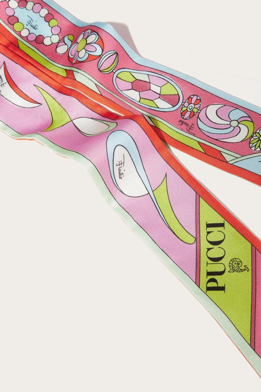 PUCCI Pesci-Print Silk-Twill Bandeau | Women Silks
