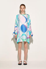 PUCCI Pesci-Print Silk-Twill Kaftan | Women Kaftans