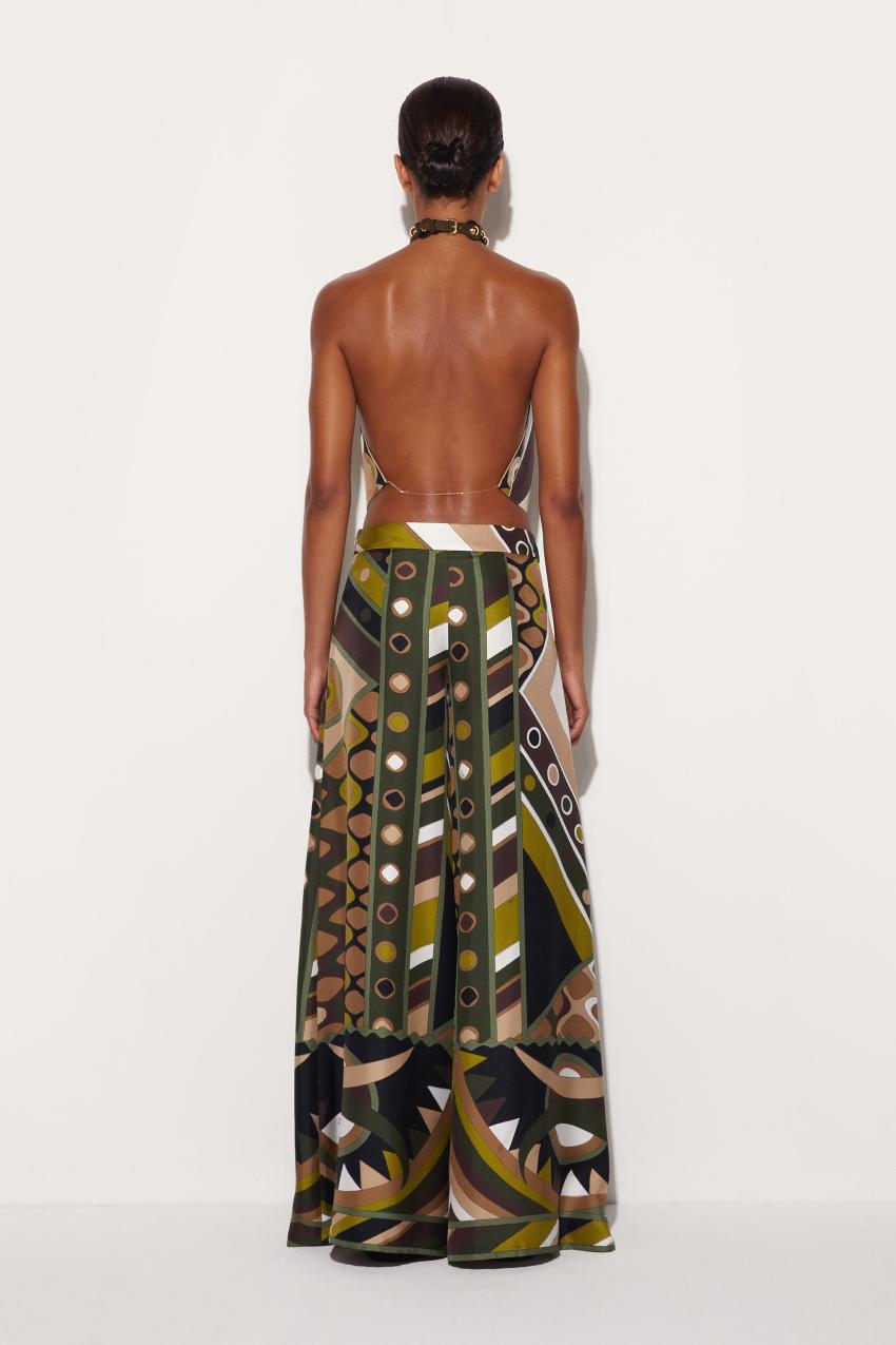 PUCCI Pesci-Print Silk-Twill Top | Women Tops And Shirts