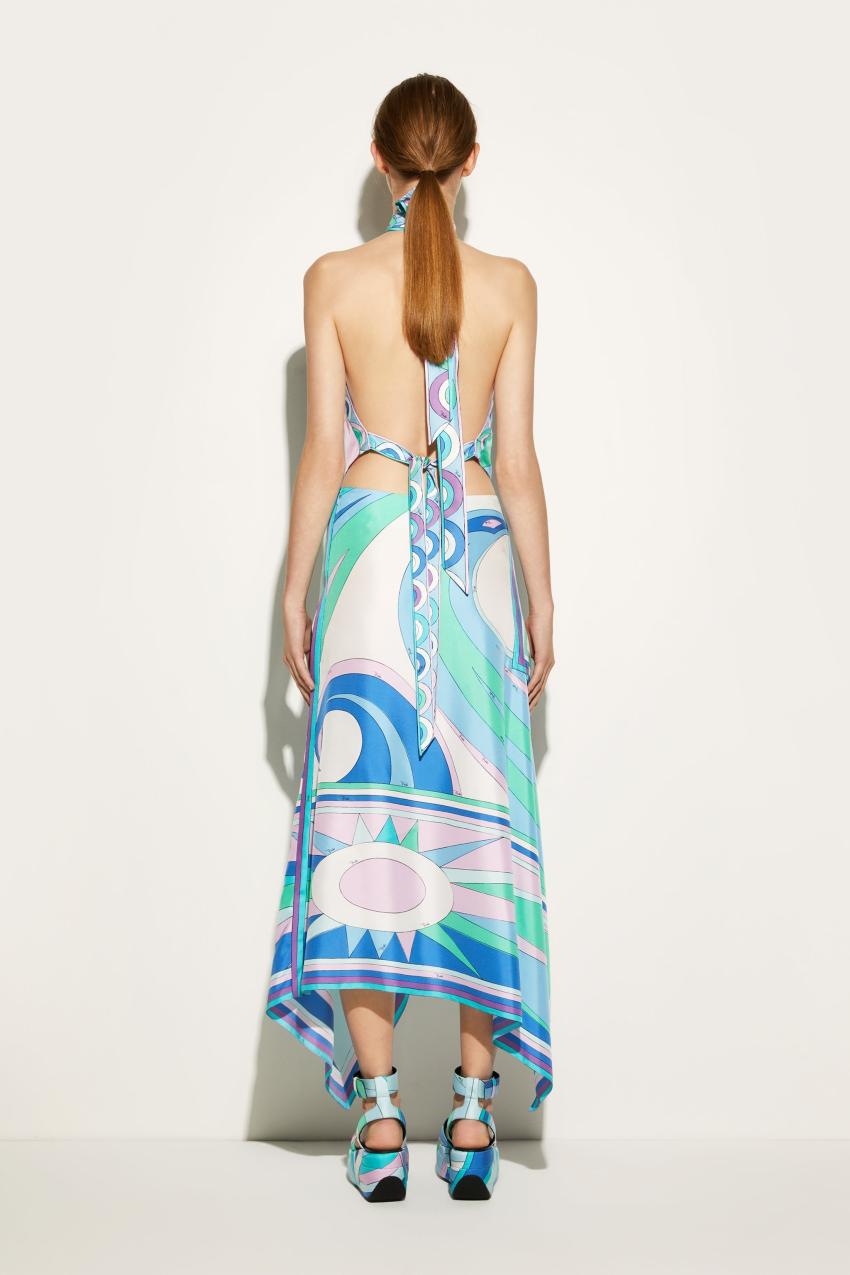 PUCCI Pesci-Print Silk-Twill Top | Women Tops And Shirts