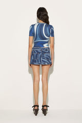 PUCCI Pucci P Marmo-Print T-Shirt | Women T-Shirts And Sweatshirts