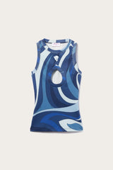 PUCCI Pucci P Marmo-Print Tank Top | Women Tops And Shirts