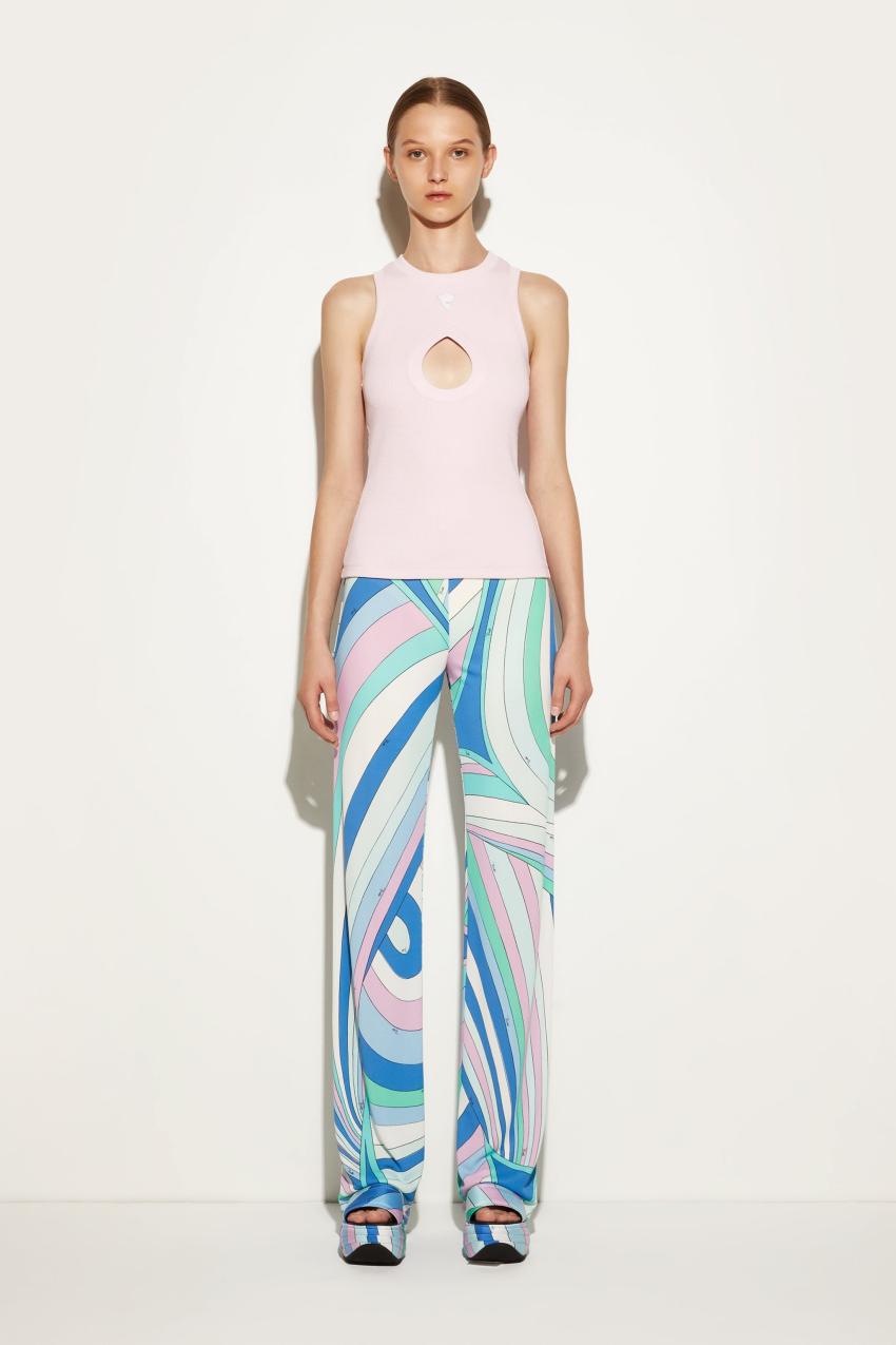 PUCCI Pucci P Ribbed-Knit Tank Top | Women Tops And Shirts