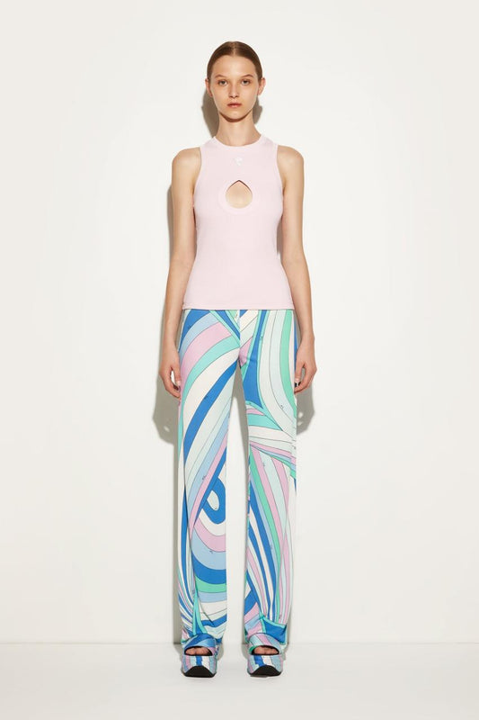 PUCCI Pucci P Ribbed-Knit Tank Top | Women Tops And Shirts