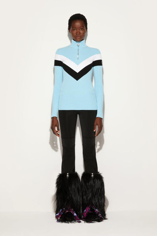 PUCCI Pucci X Fusalp | Stripe-Jacquard Zip Sweater | Women Knitwear