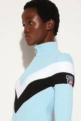 PUCCI Pucci X Fusalp | Stripe-Jacquard Zip Sweater | Women Knitwear