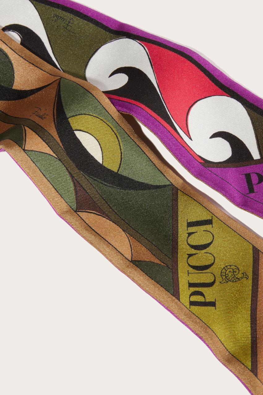 PUCCI Rombi-Print Silk-Twill Scarf | Women Silks