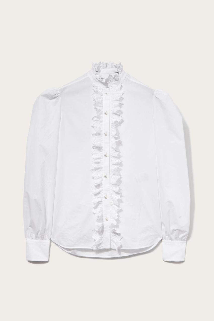 PUCCI Ruffled Cotton Shirt | Women Tops And Shirts