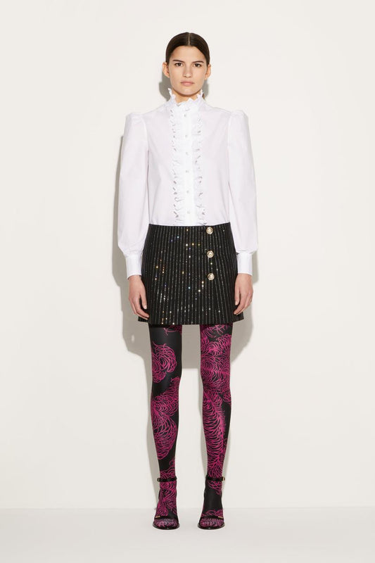 PUCCI Ruffled Cotton Shirt | Women Tops And Shirts