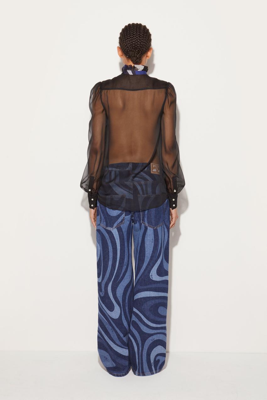 PUCCI Ruffled Silk Shirt | Women Tops And Shirts