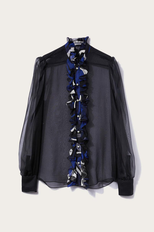 PUCCI Ruffled Silk Shirt | Women Tops And Shirts
