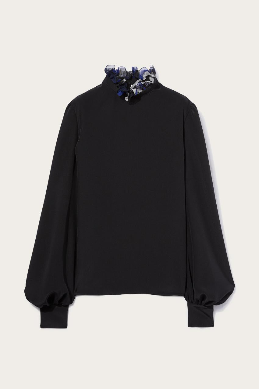 PUCCI Ruffled Silk Top | Women Tops And Shirts