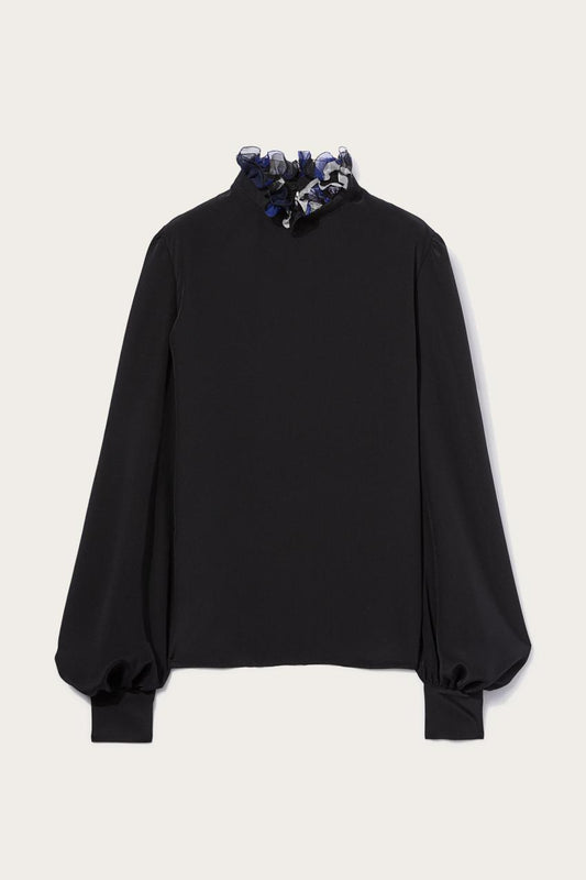 PUCCI Ruffled Silk Top | Women Tops And Shirts