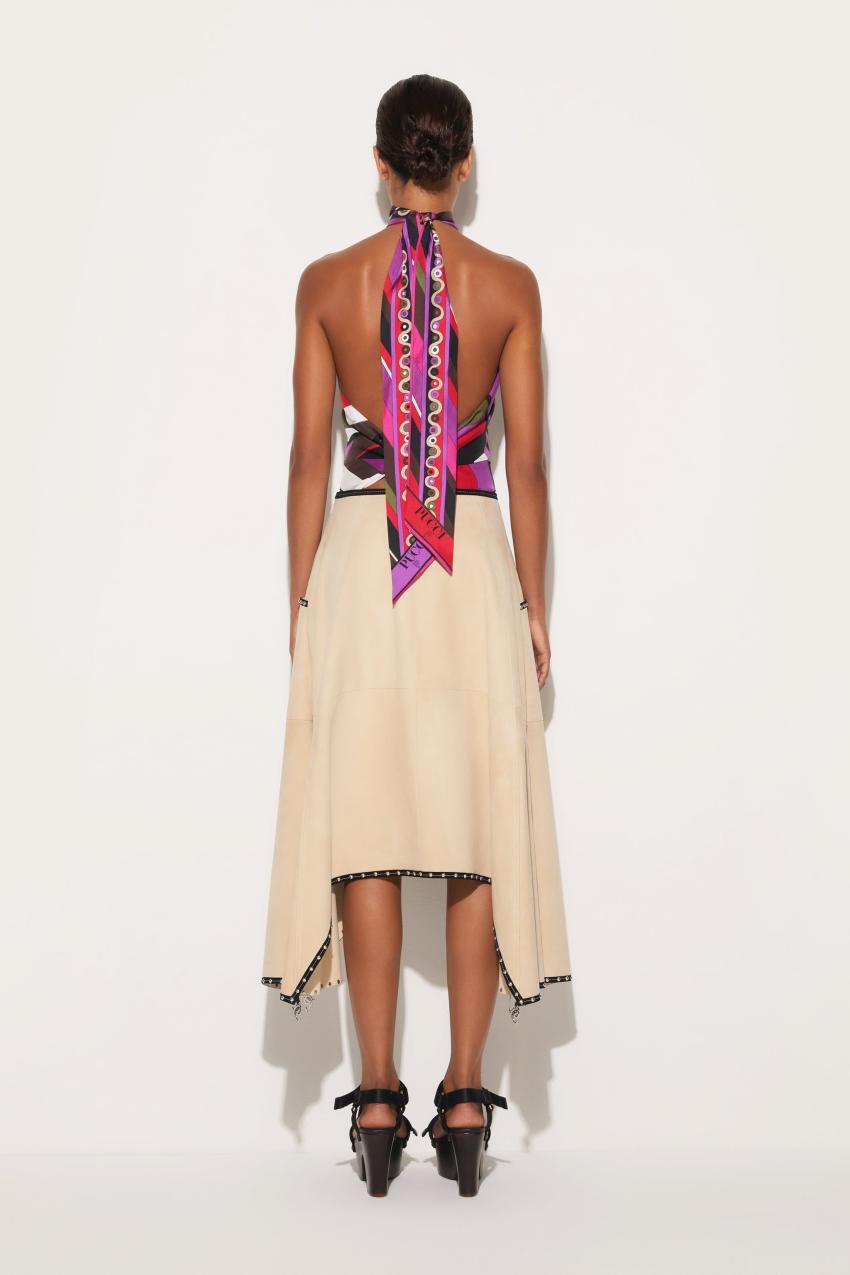 PUCCI Suede Midi Skirt | Women Skirts
