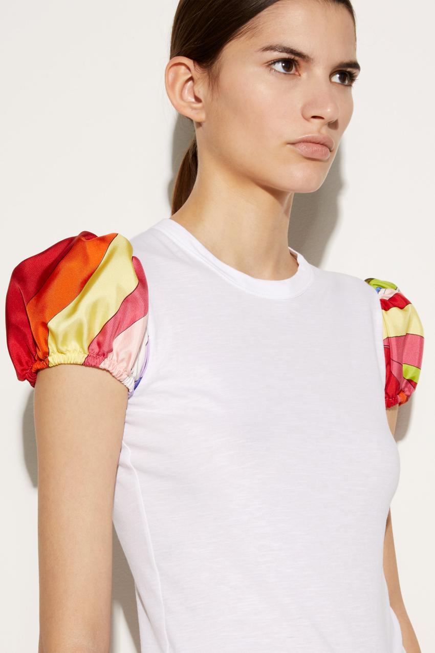 PUCCI T-Shirt With Iride-Print Detail | Women T-Shirts And Sweatshirts