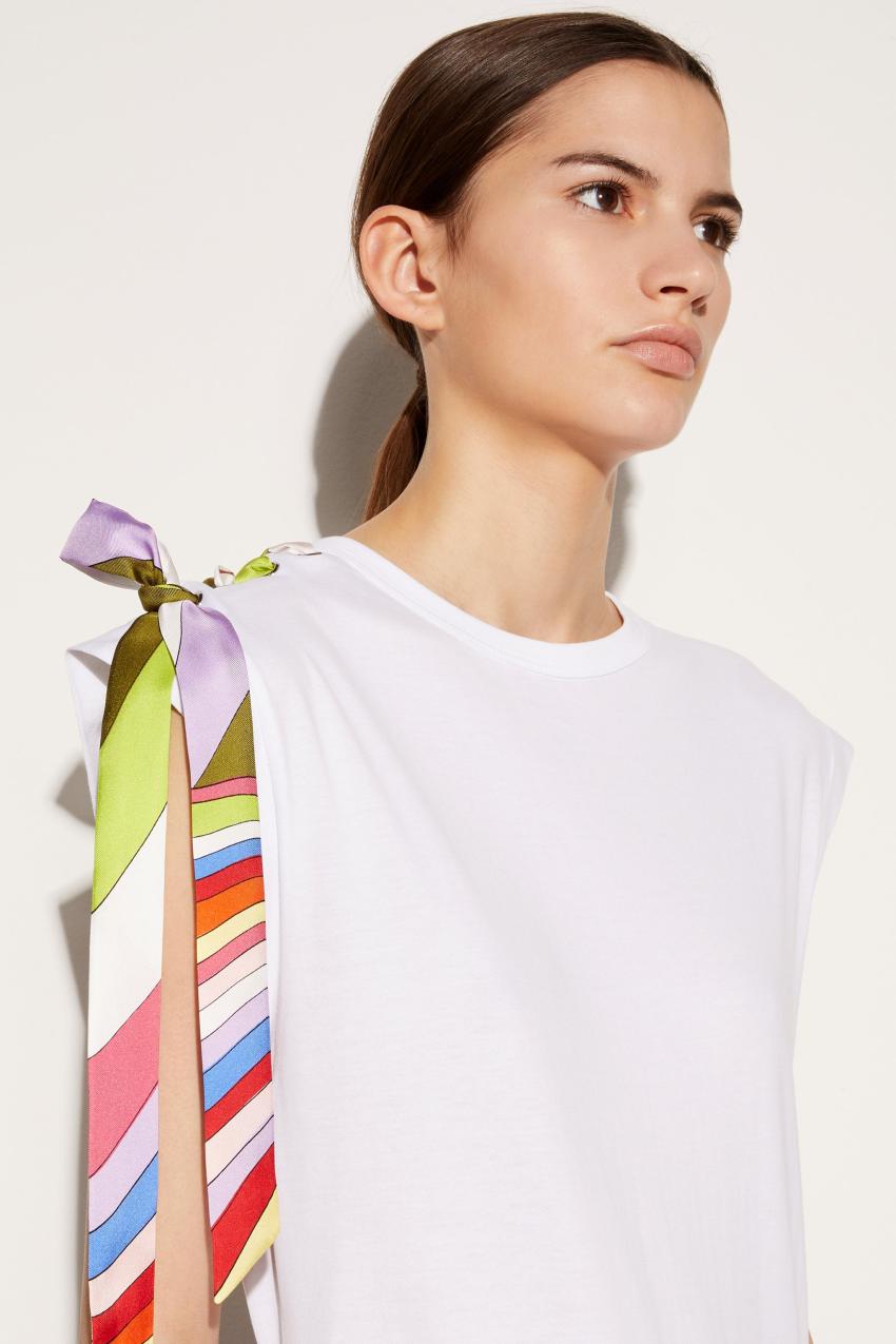 PUCCI Tie-Detail T-shirt | Women T-Shirts And Sweatshirts