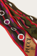 PUCCI Vivara And Bersaglio-Print Silk-Twill Scarf | Women Silks