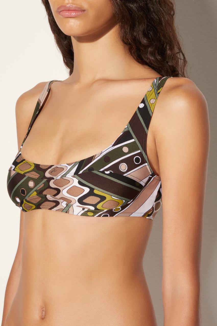 PUCCI Vivara-Print Bikini Top | Women Bikini
