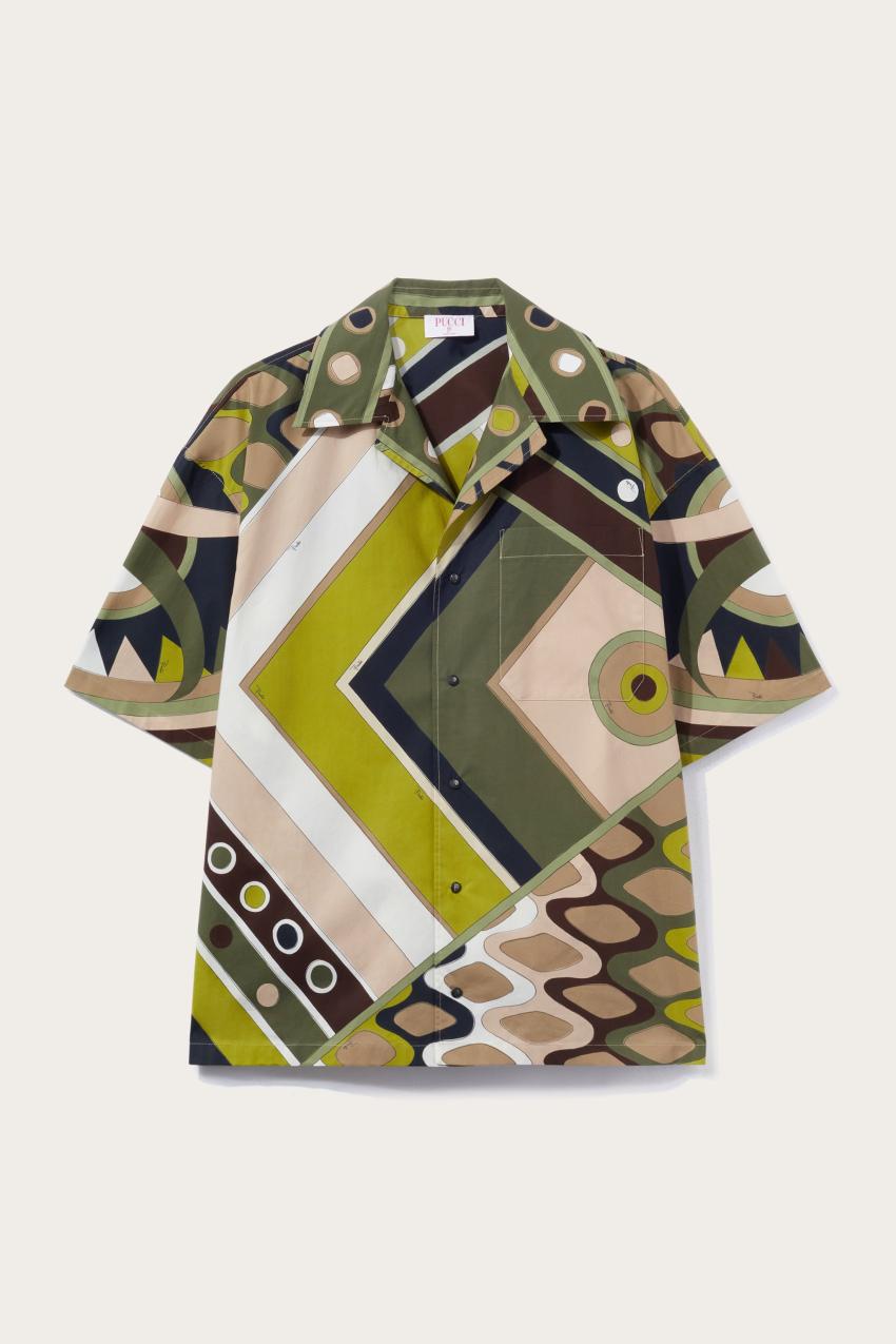 PUCCI Vivara-Print Cotton Bowling Shirt | Men Ready To Wear
