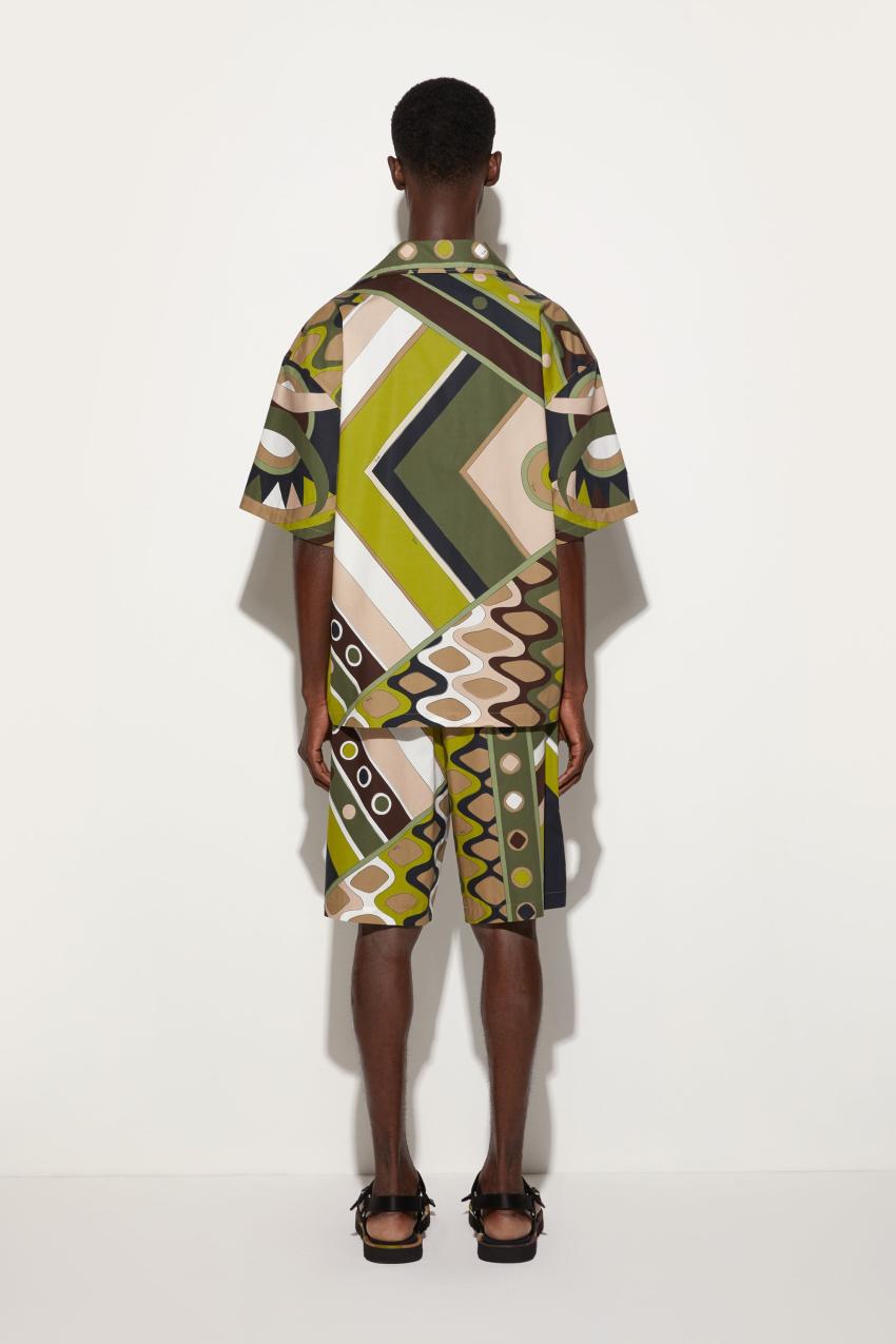 PUCCI Vivara-Print Cotton Bowling Shirt | Men Ready To Wear