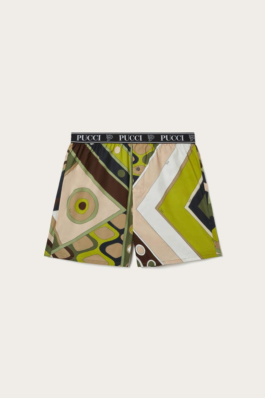 PUCCI Vivara-Print Cotton Boxer Shorts | Men Ready To Wear