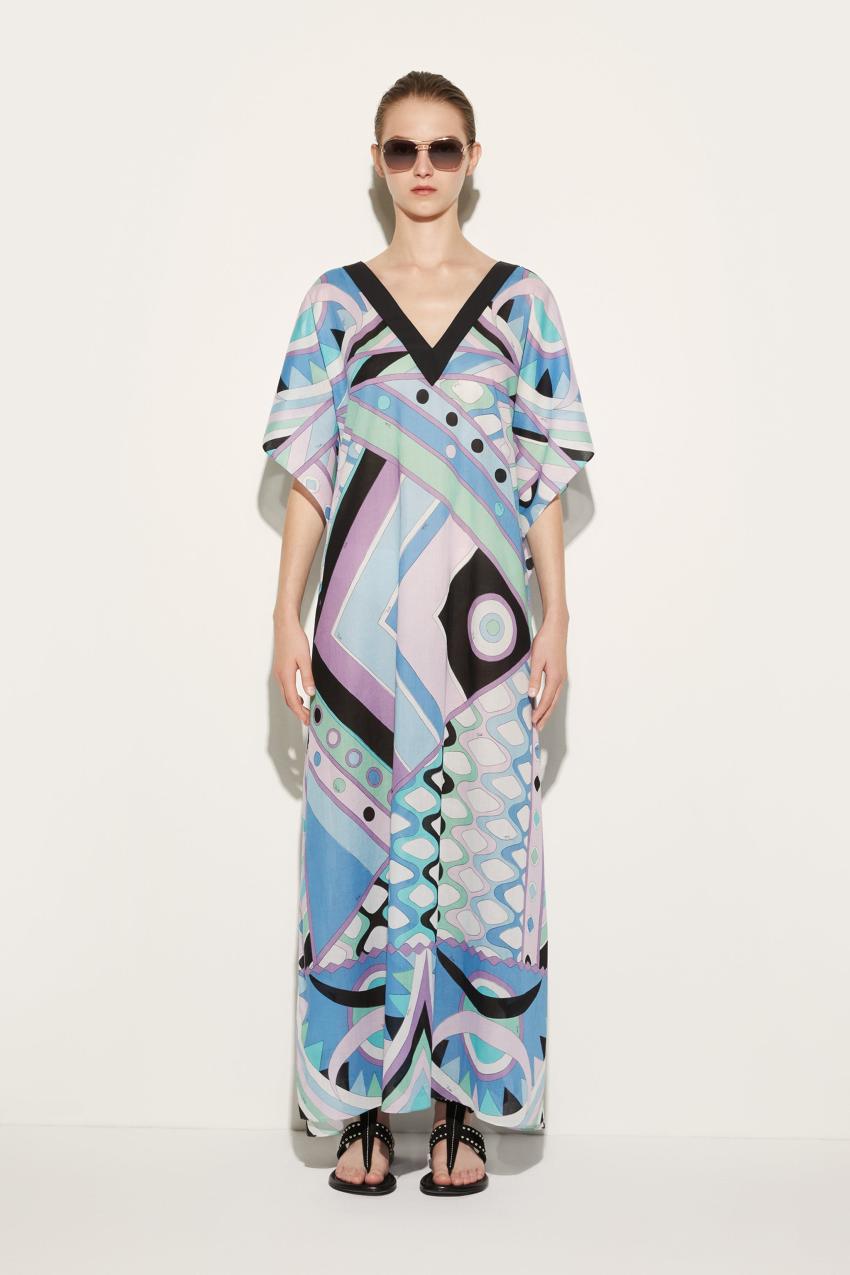 PUCCI Vivara-Print Cotton Kaftan | Women Kaftans