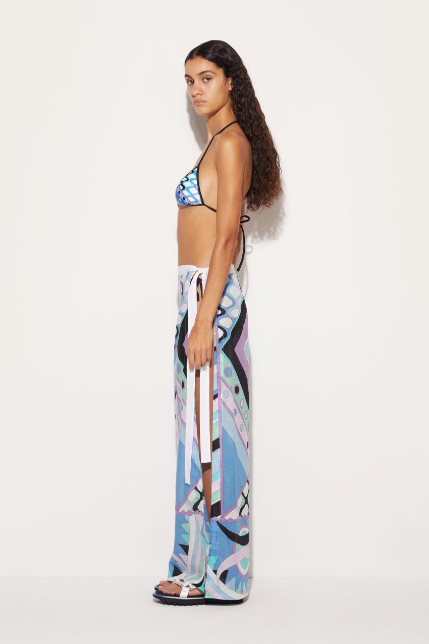 PUCCI Vivara-Print Cotton Long Skirt | Women Sarong