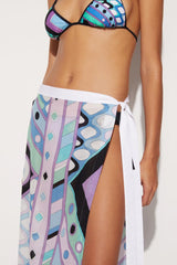 PUCCI Vivara-Print Cotton Long Skirt | Women Sarong