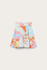 PUCCI Vivara-Print Cotton Mini Skirt | Women Skirts