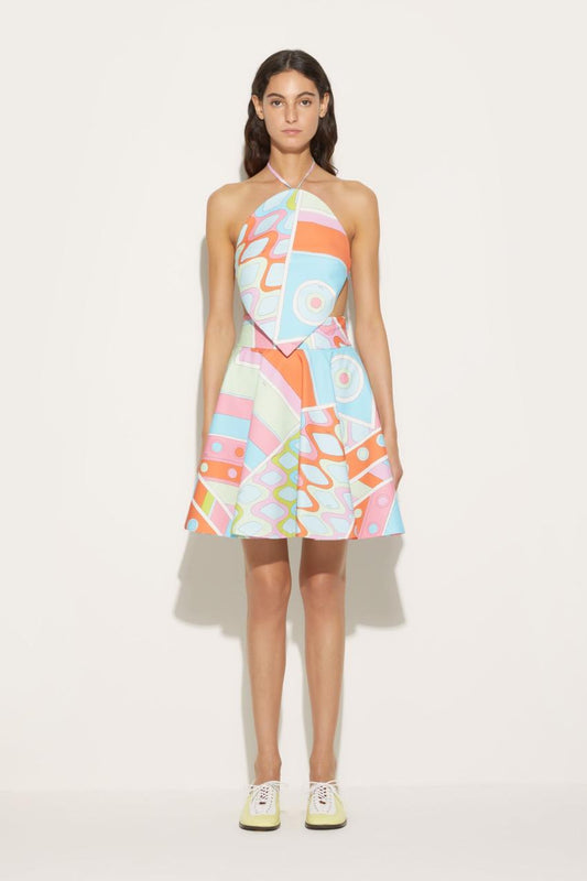 PUCCI Vivara-Print Cotton Mini Skirt | Women Skirts