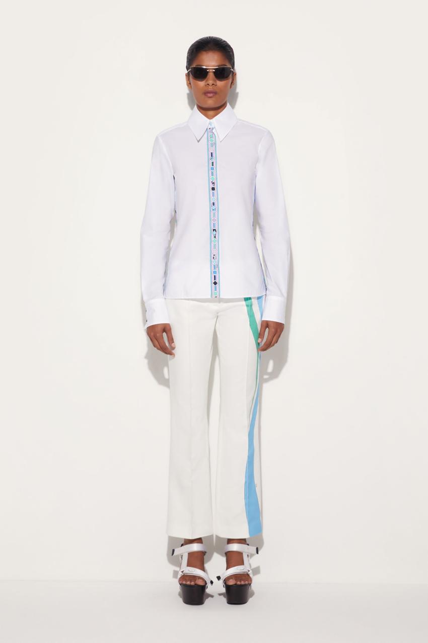 PUCCI Vivara-Print Cotton Shirt | Women Tops And Shirts