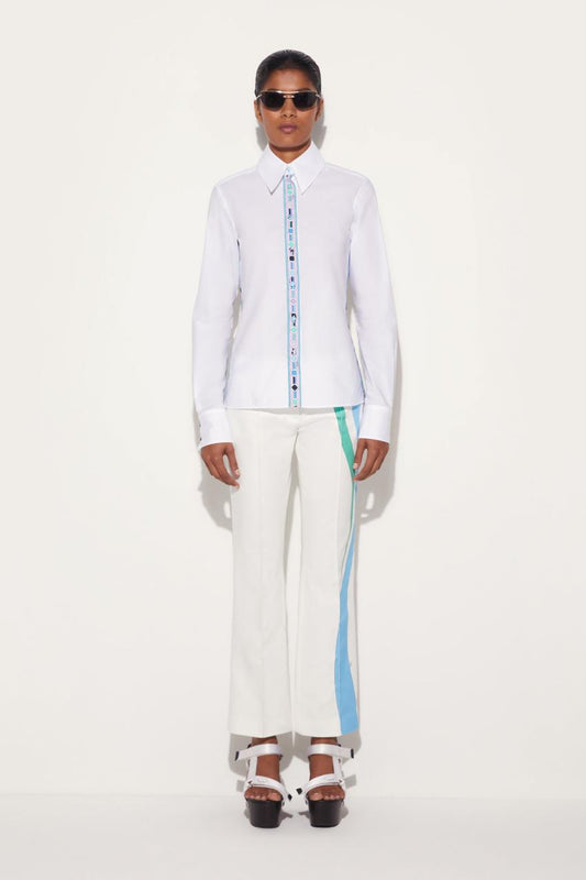 PUCCI Vivara-Print Cotton Shirt | Women Tops And Shirts