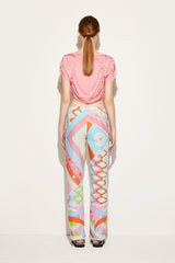 PUCCI Vivara-Print Cotton Trousers | Women Pants And Shorts
