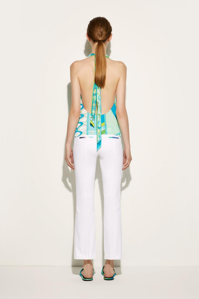 PUCCI Vivara-Print Halterneck Top | Women Tops And Shirts