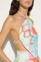 PUCCI Vivara-Print Halterneck Top | Women Tops And Shirts