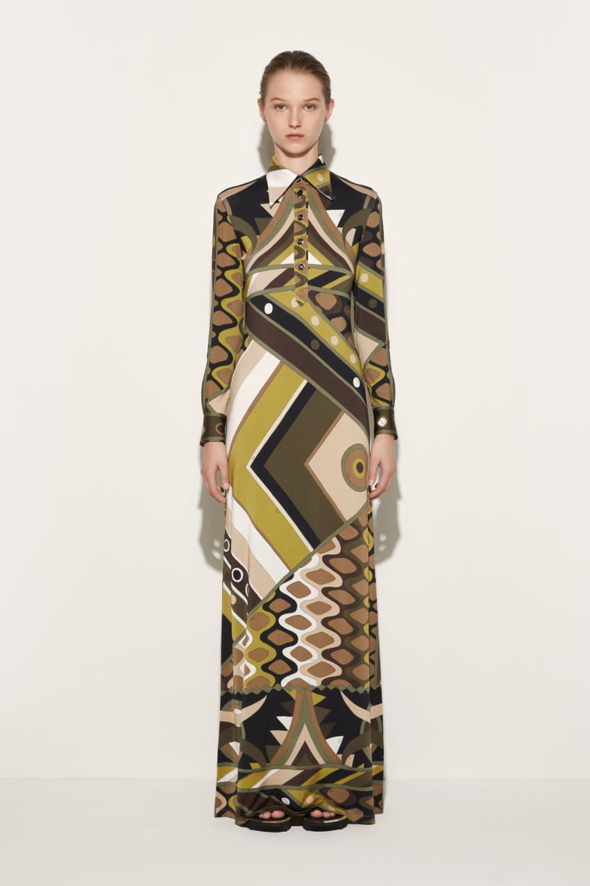 PUCCI Vivara-Print Long Dress | Women Dresses