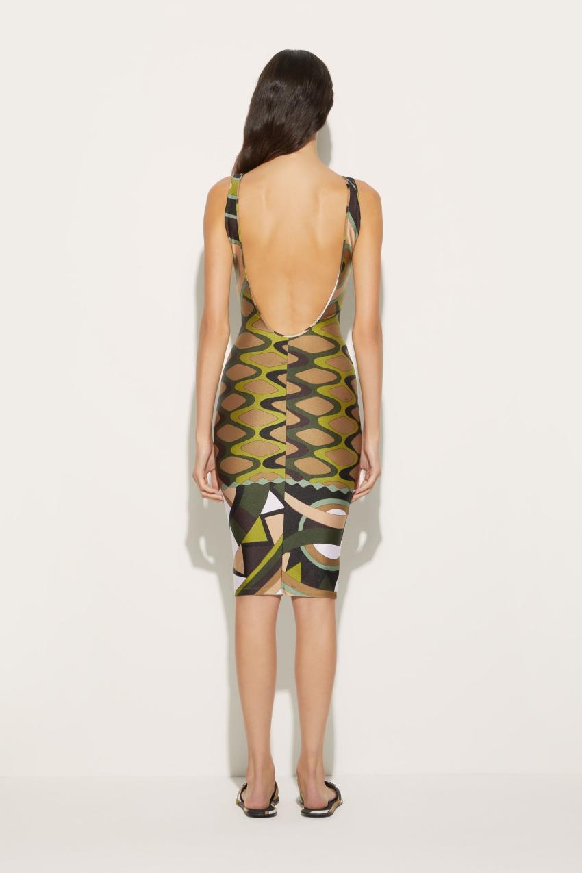 PUCCI Vivara-Print Midi Dress | Women Dresses