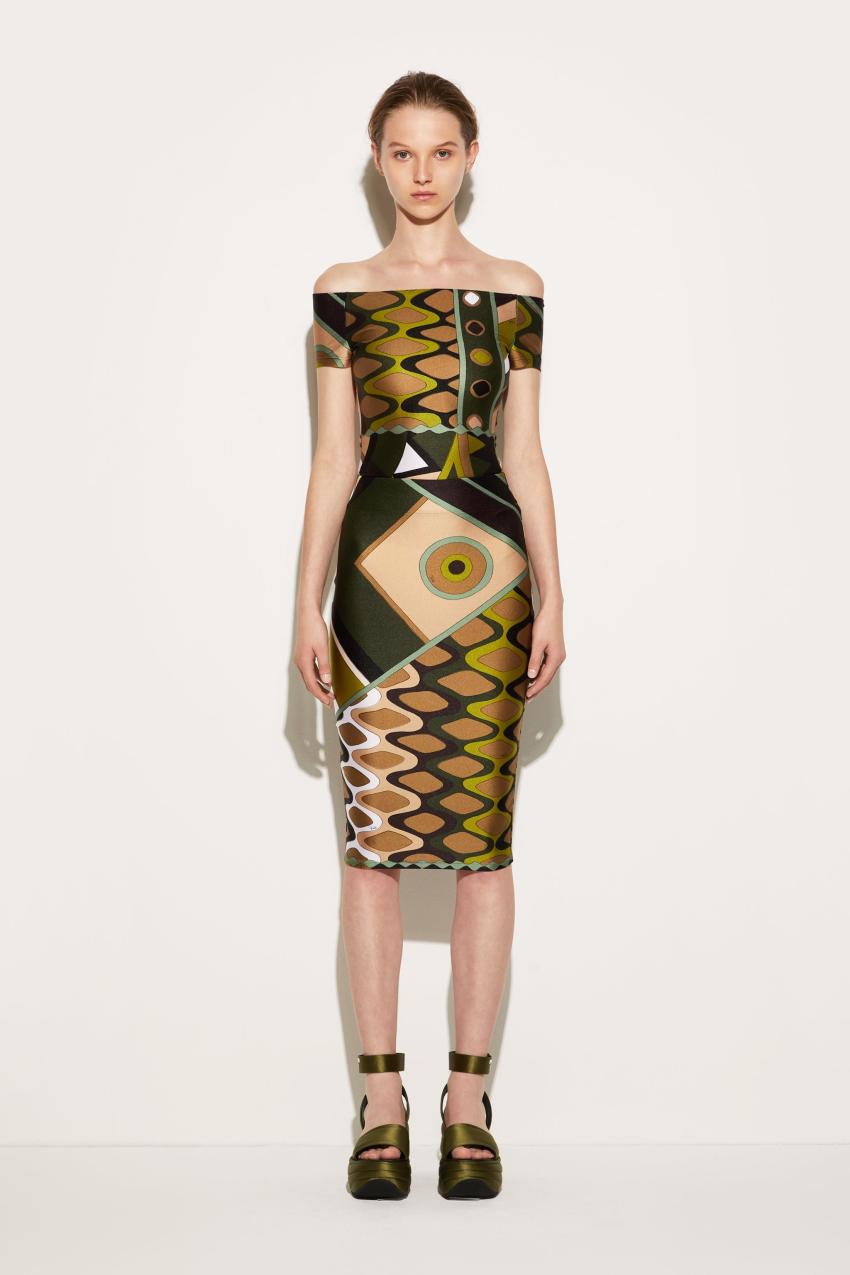 PUCCI Vivara-Print Pencil Skirt | Women Skirts