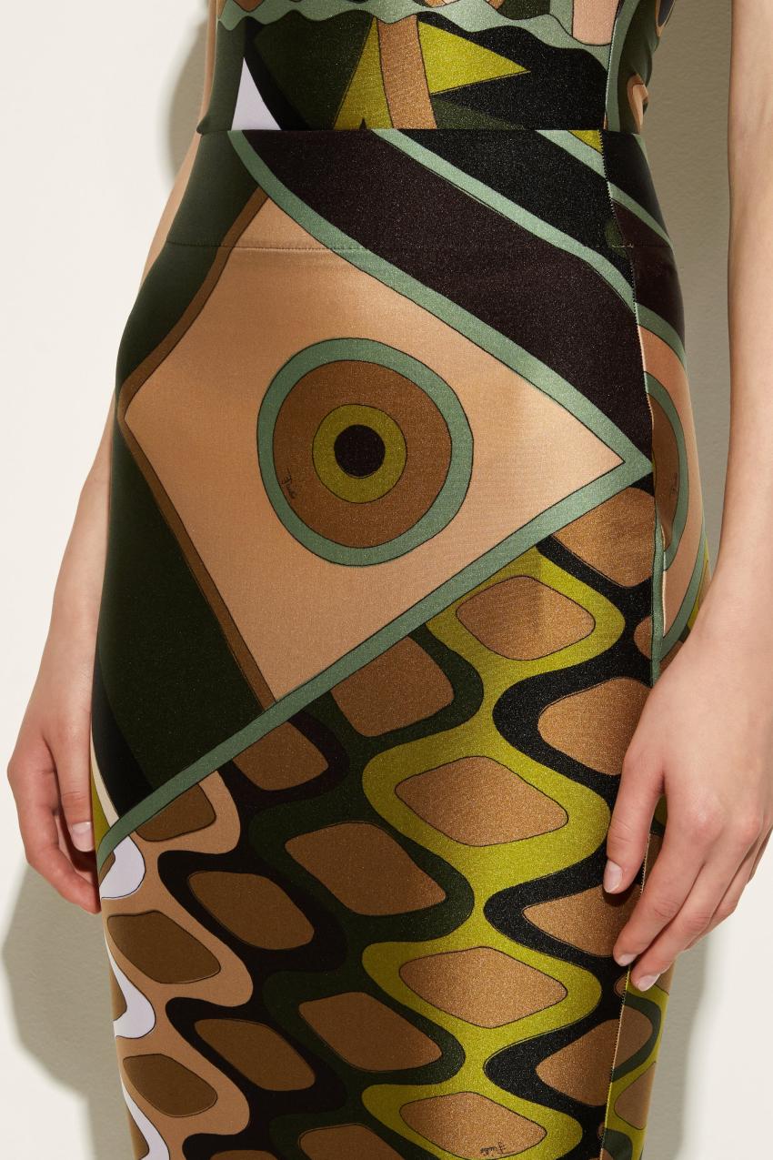 PUCCI Vivara-Print Pencil Skirt | Women Skirts