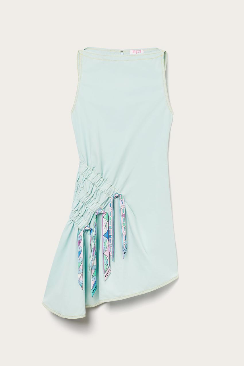 PUCCI Vivara-Print Ruched Dress | Women Dresses