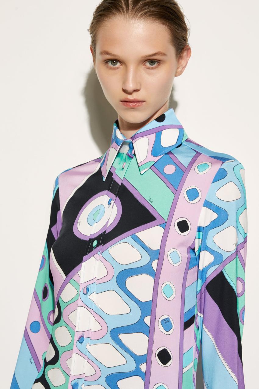 PUCCI Vivara-Print Shirt | Women Tops And Shirts