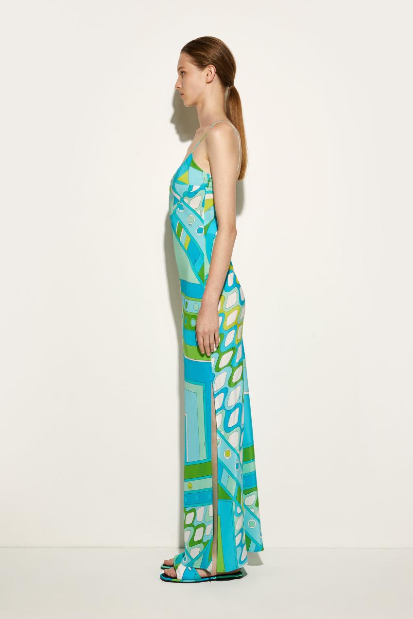 PUCCI Vivara-Print Silk Dress | Women Dresses