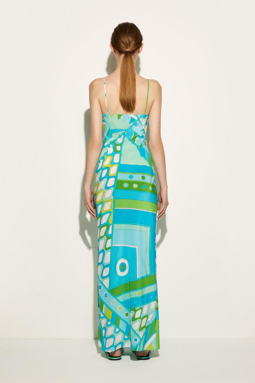 PUCCI Vivara-Print Silk Dress | Women Dresses